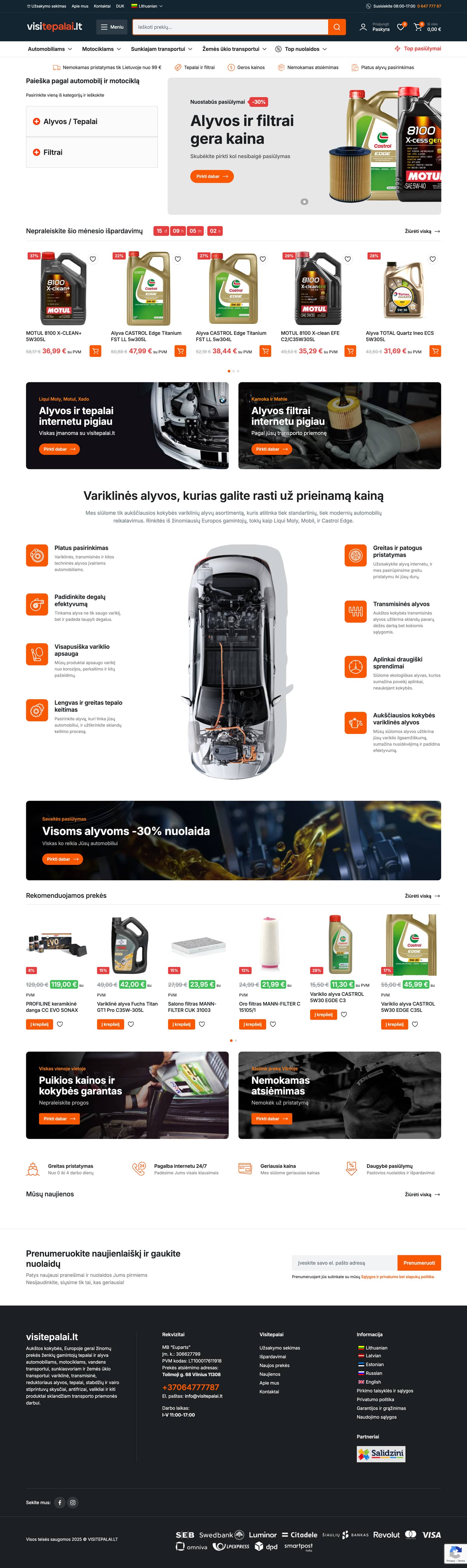 „Visi Tepalai“ – sklandi ir patogi woocommerce elektroninė parduotuvė klientams