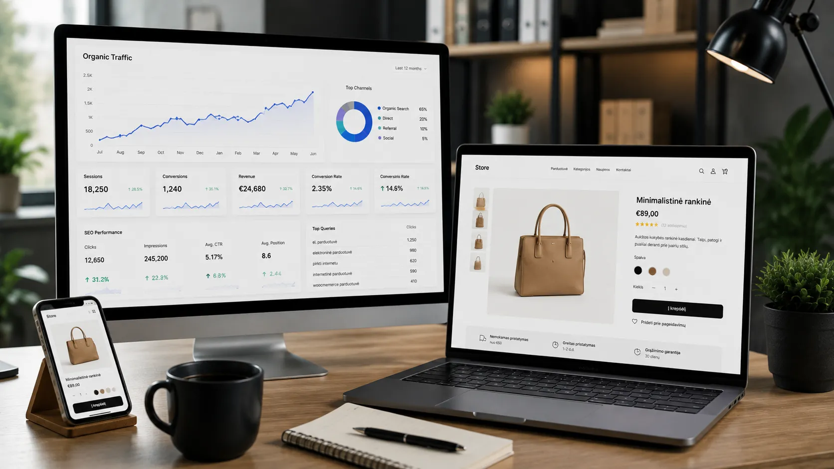 Elektroninės parduotuvės SEO optimizavimas