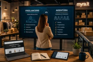Elektroninės parduotuvės kūrimo agentūra ar freelanceris – kas geriau