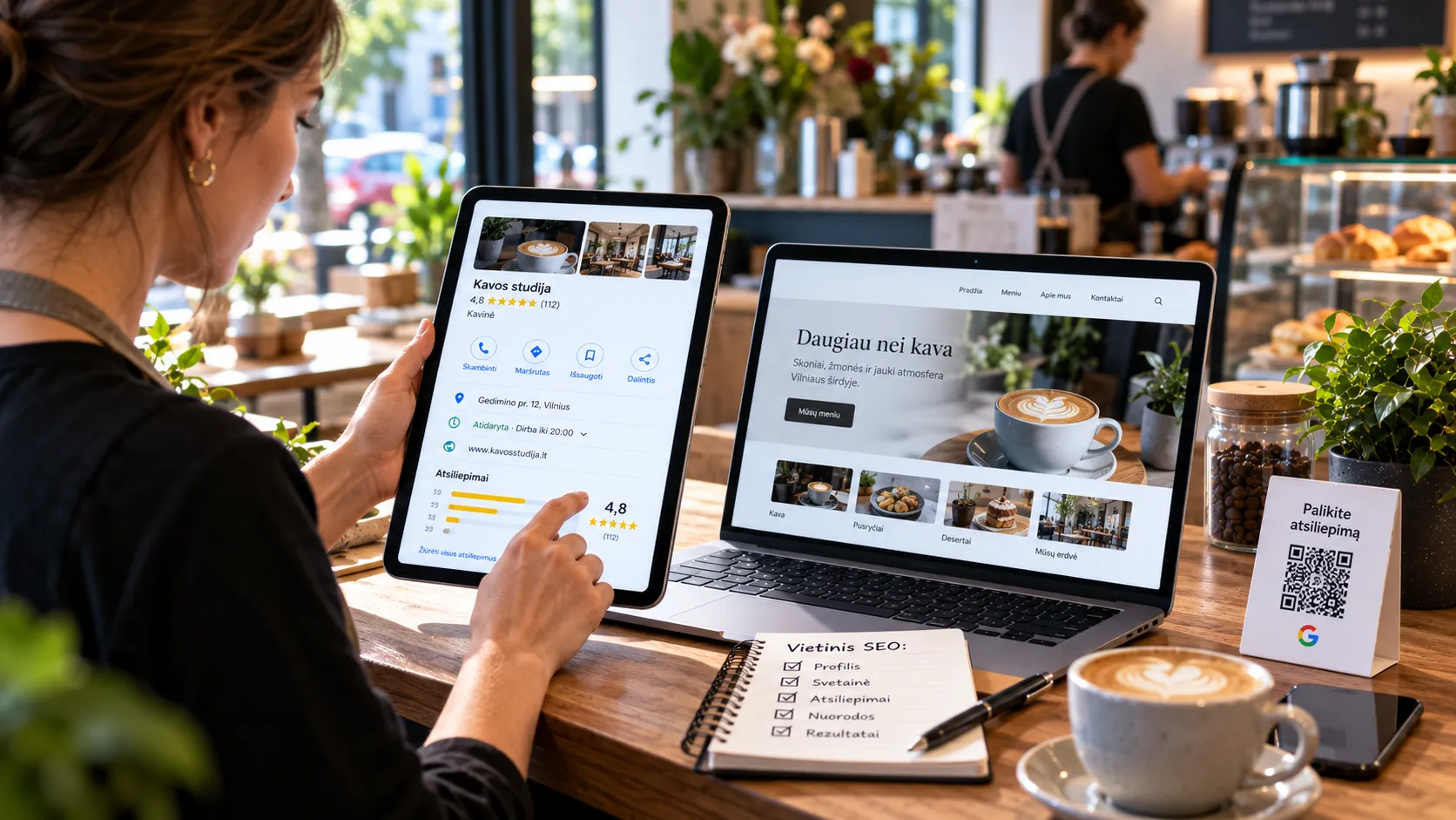Google Business Profile ir svetainės vietinis SEO