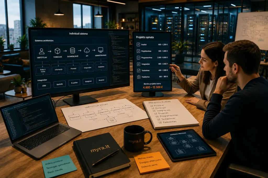 Individualaus programavimo kaina – nuo ko priklauso projekto biudžetas