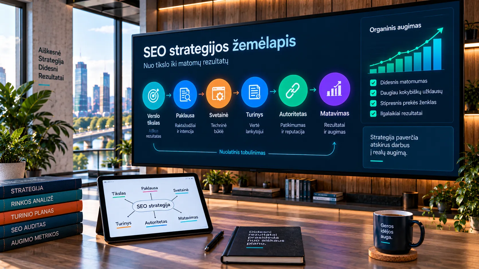 SEO strategijos 2026 veiksmų plano žemėlapis