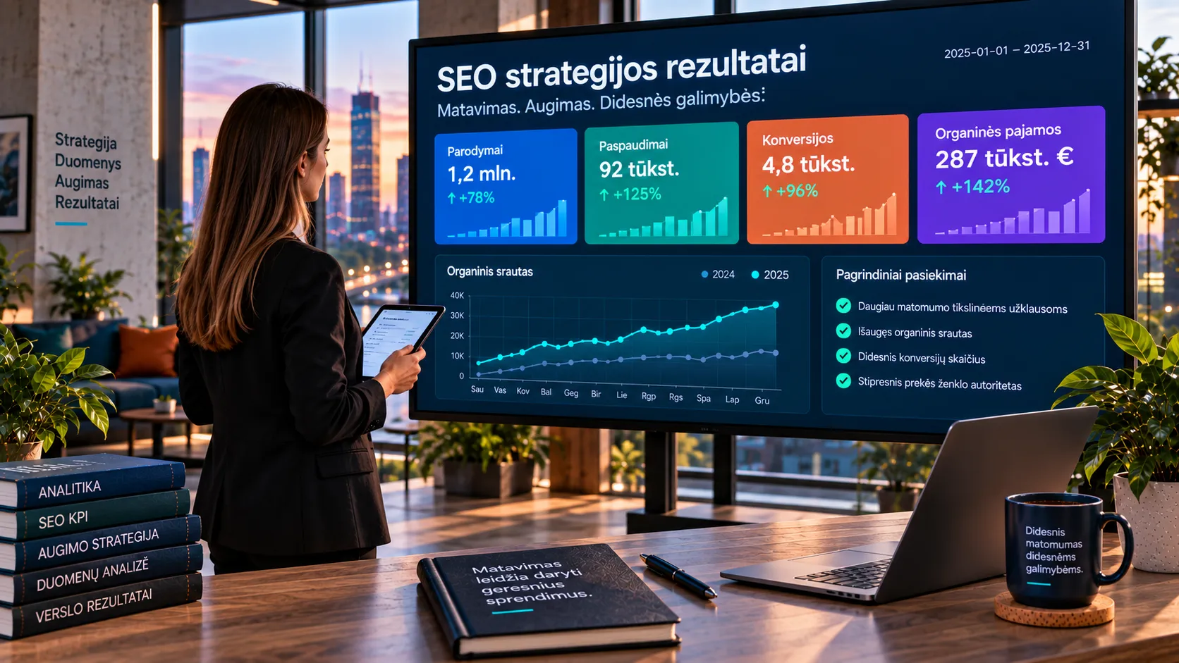 SEO strategijos rezultatų ir KPI matavimas