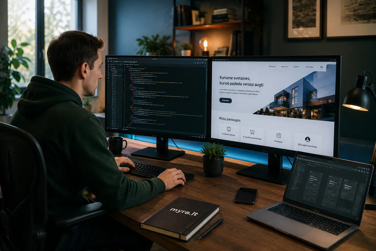 Interneto svetainių kūrimo freelanceris