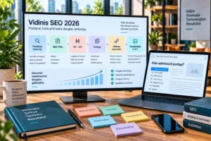 Vidinis SEO optimizavimas 2026 metais