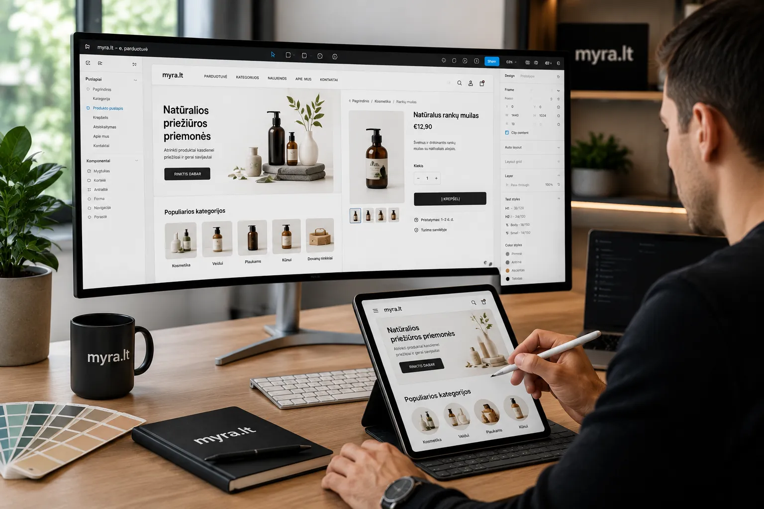 WooCommerce elektroninės parduotuvės dizaino kūrimas