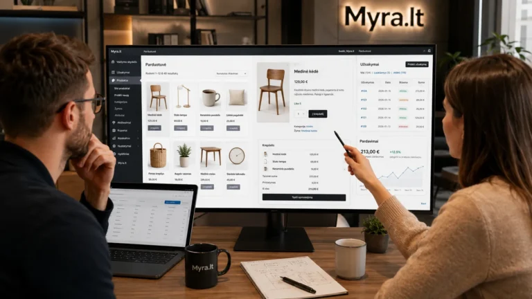 WooCommerce parduotuvės kaina Lietuvoje 2026 metais