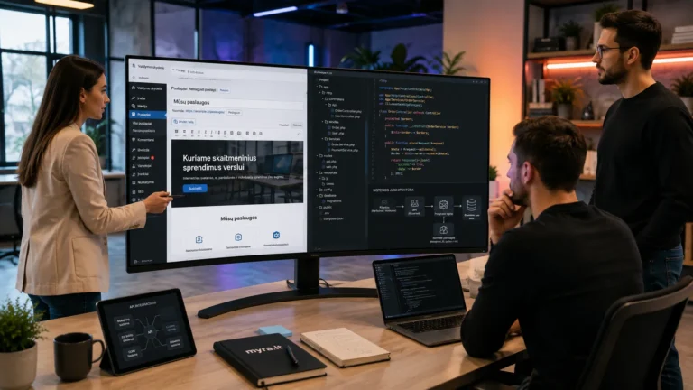 WordPress ar individualiai programuota svetainė – ką rinktis verslui