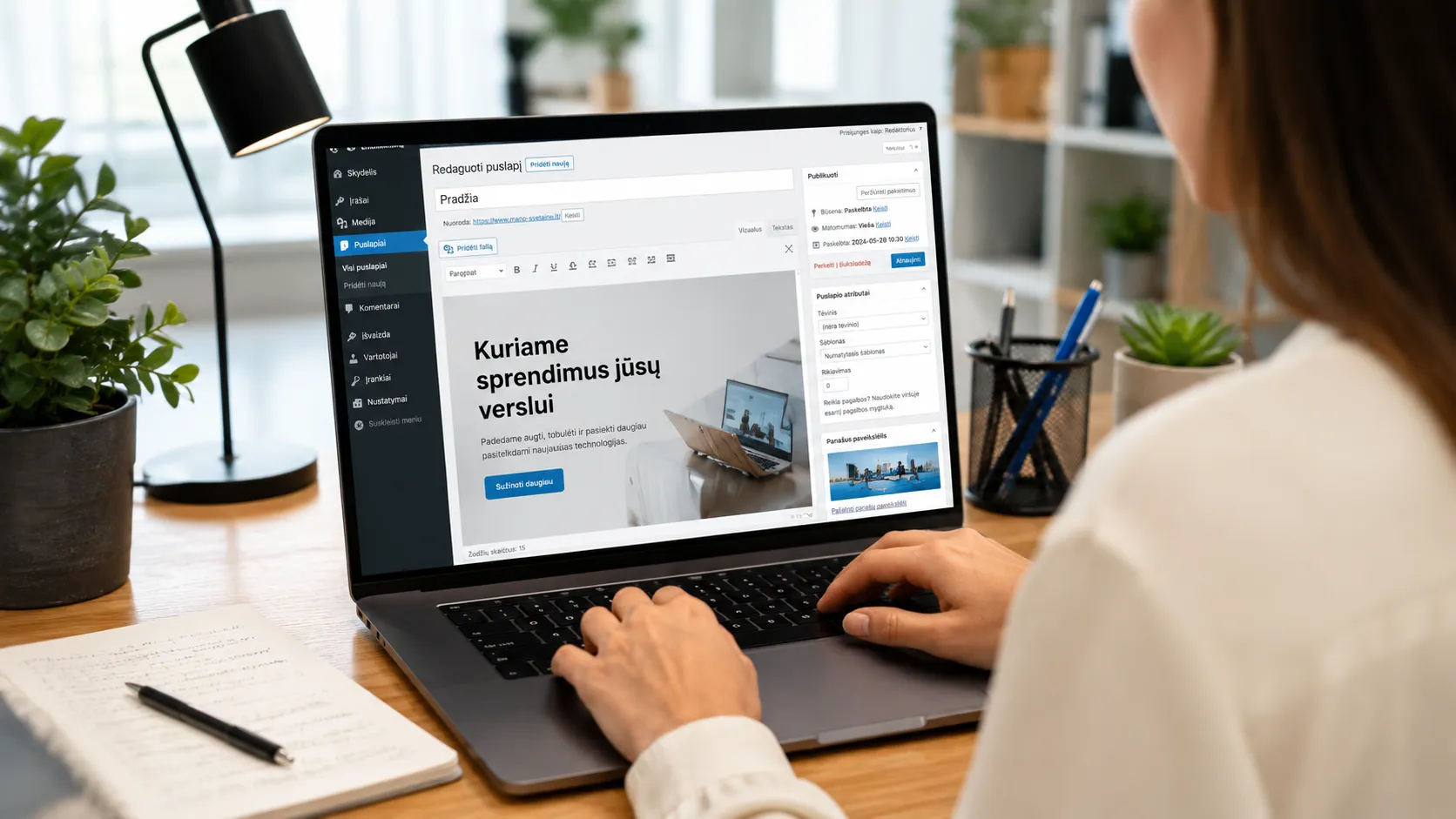 WordPress svetainės kūrimo kaina